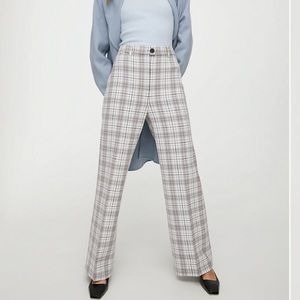 Aritzia Wilfred Francesca Check Pant